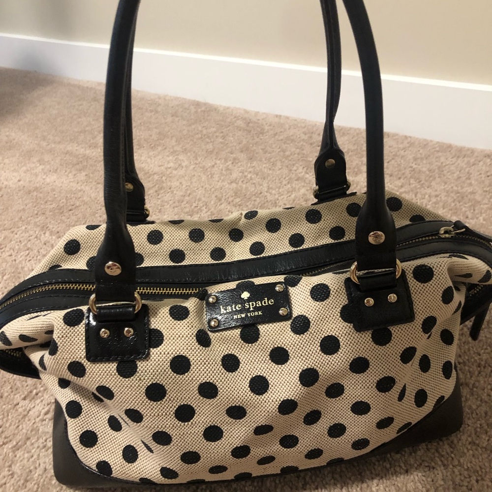 Kate spade polka dot purse